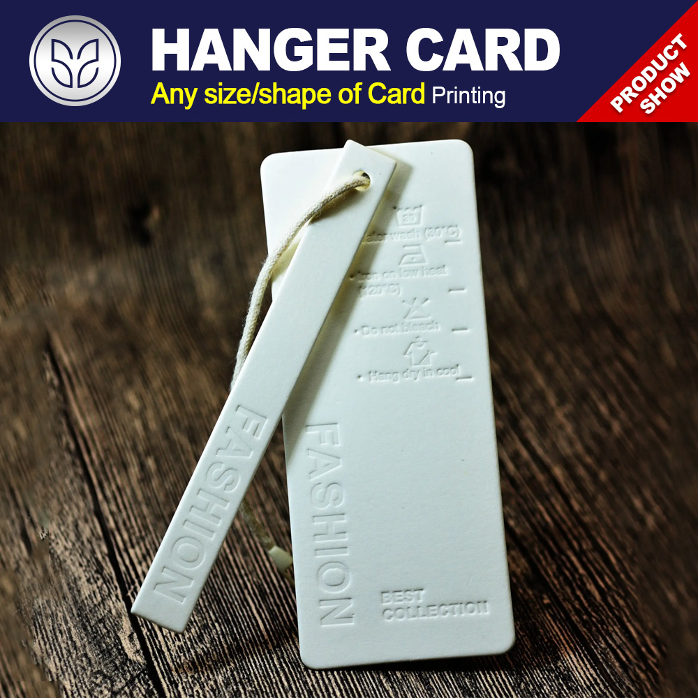 Custom Hanger tags Printed and die-cut