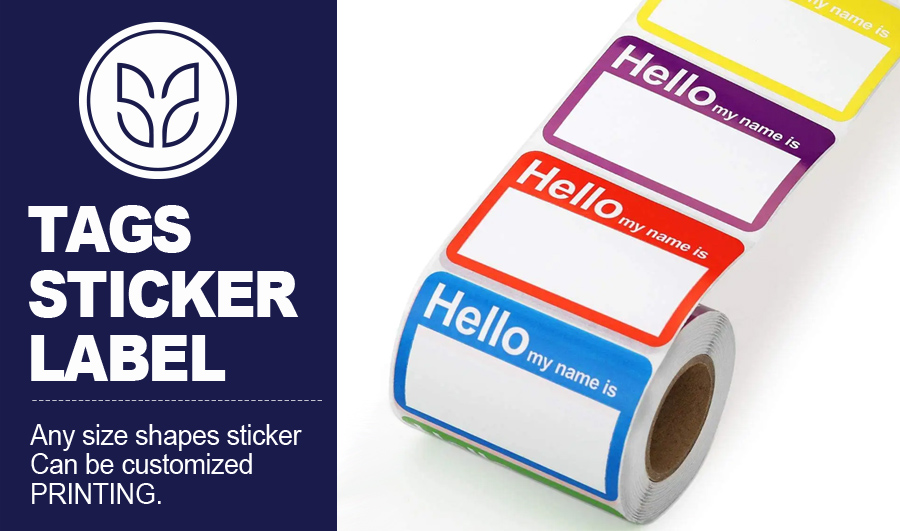 Tag label sticker OEM Printing