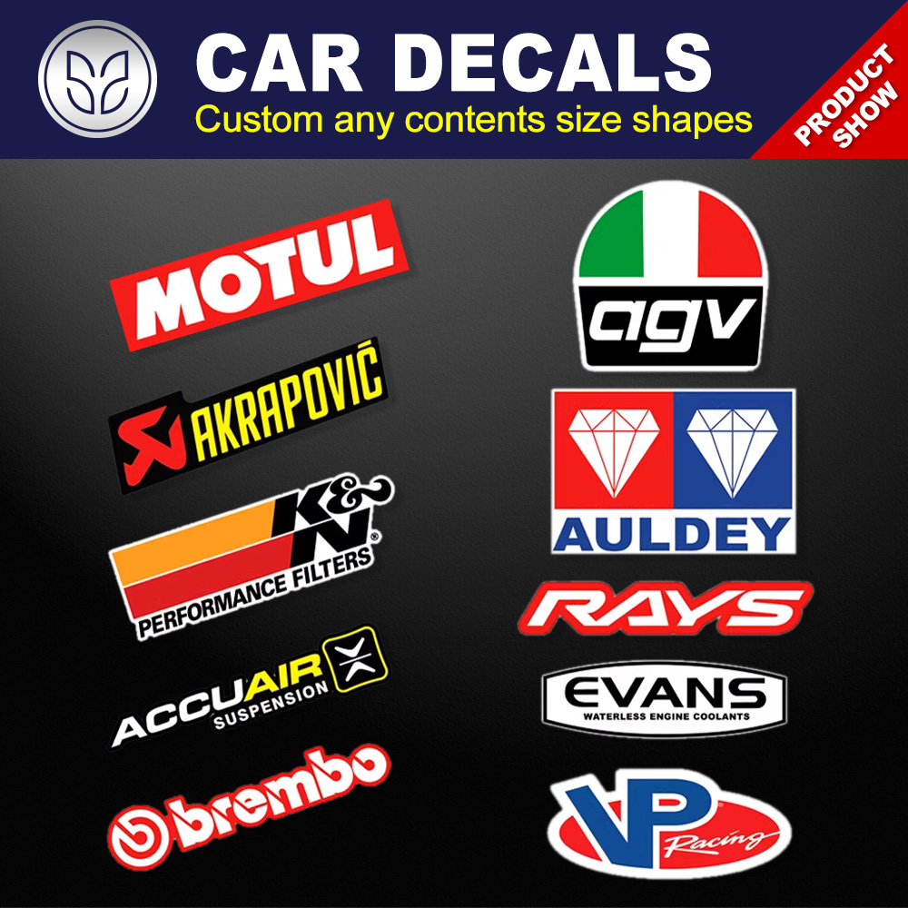 Custom car vinyl decals stickers clear motobike JDM decals stickers
